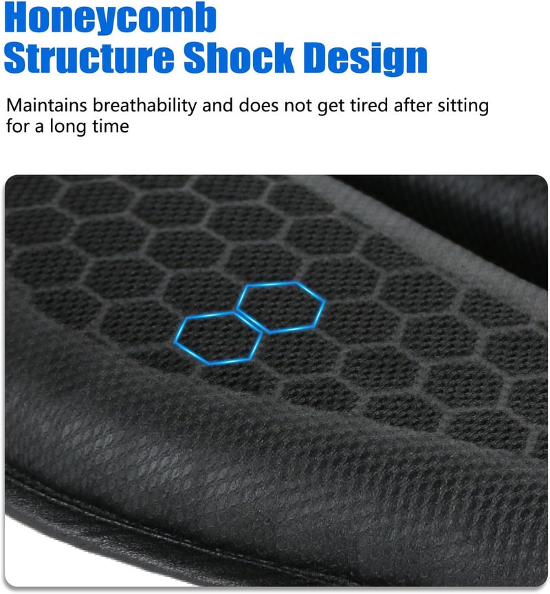 PACEWALKER Foldable Motorcycle Gel Seat Cushion with Detachable Sunshade Cover, 3D Dome-Shaped Shock Absorption Seat Pad for Long Rides, Breathable & Anti-Slip Design - Image 4
